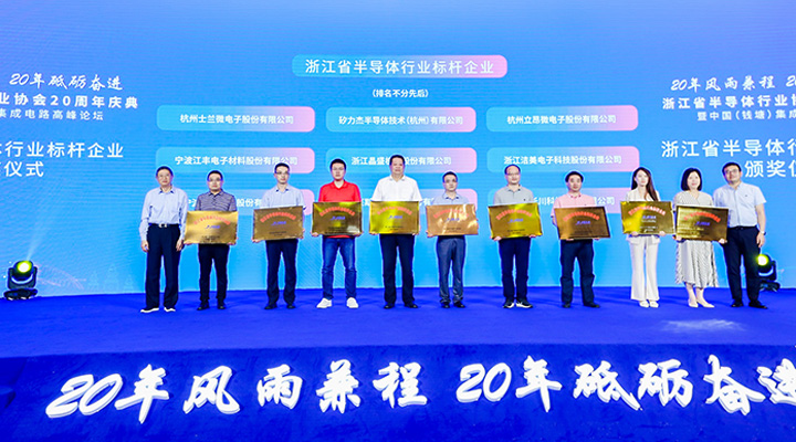 斯達半導(dǎo)體榮獲浙江省半導(dǎo)體行業(yè)標(biāo)桿企業(yè)獎